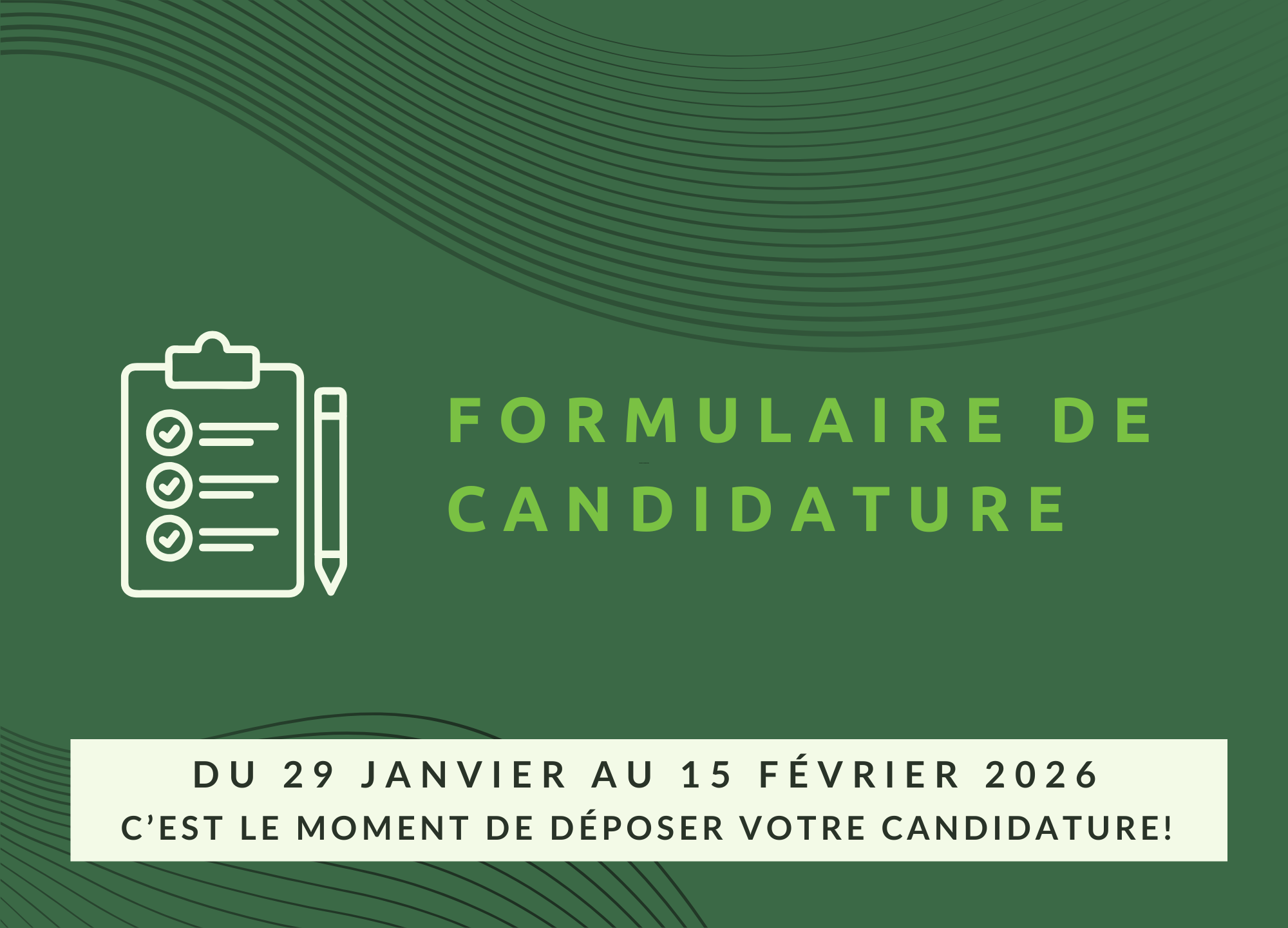 Dossier de candidature